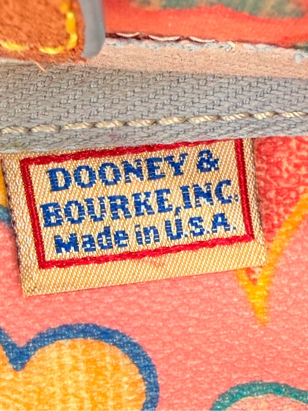 DOONEY & BOURKE Vintage Y2K Sweetheart Crayon Hearts Mini Satchel - Picture 10 of 12